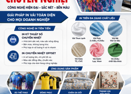 Dịch Vụ In Vải Chuyển Nhiệt TP.HCM Uy Tín – Công Nghệ In Sắc Nét Tại IN P.T.A