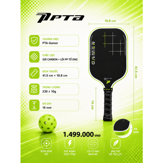 Vợt Pickleball Gamer